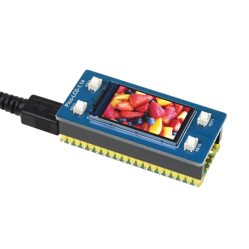 Módulo de pantalla LCD de 1,14 pulgadas para Raspberry Pi Pico, pantalla IPS de colores RGB de 65K, interfaz SPI de Resolución de 240x135
