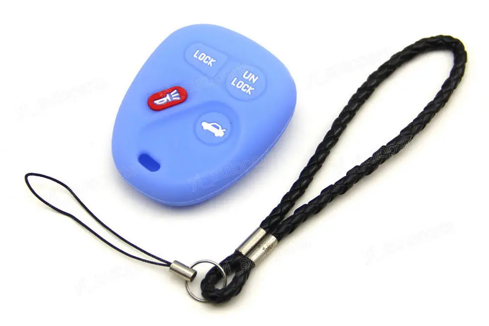 Blue Silicone Case Cover For GMC Chevy Pontiac Saturn Buick Remote Key 10245100-29 16245100-5 | Автомобили и мотоциклы