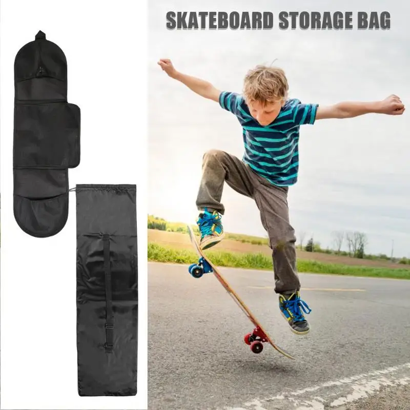 Открытый Портативный Скейтборд сумка Регулируемая черная сумка для хранения сумка Дрифт доска туристический скутер аксессуары