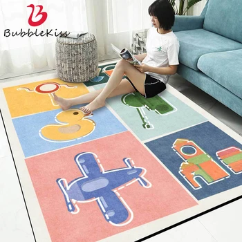 

Bubble Kiss Modern Kid Play Carpets For Living Room Bedroom Decor Rug Home Large Coffee Table Area Rug Non-Slip Bedside Carpet