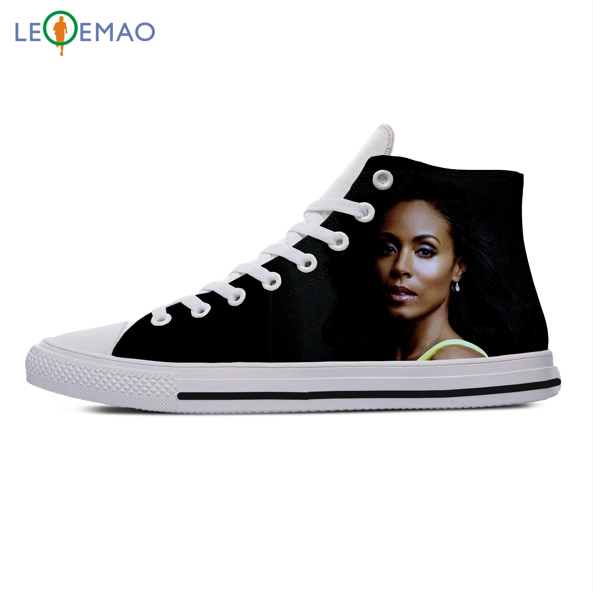 

Custom Spring Autumn Canvas Sneakers Jada Pinkett Smith High Quality Handiness Running Shoes Comfortable Big White Zapatillas