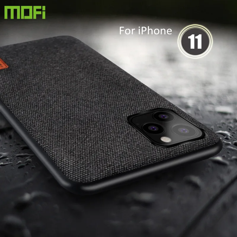 

Case for iPhone 11 pro max case cover shockproof MOFi original for iPhone11 fabric silicone capas apple 11 pro back case