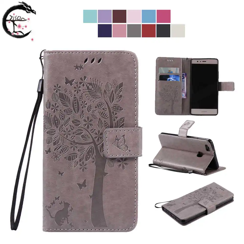 

Flip Case Leather Cover For Huawei P8 2015 P8lite P9 lite mini Phone Case P9lite 2017 Cases P9 plus Wallet Card Holder Casing