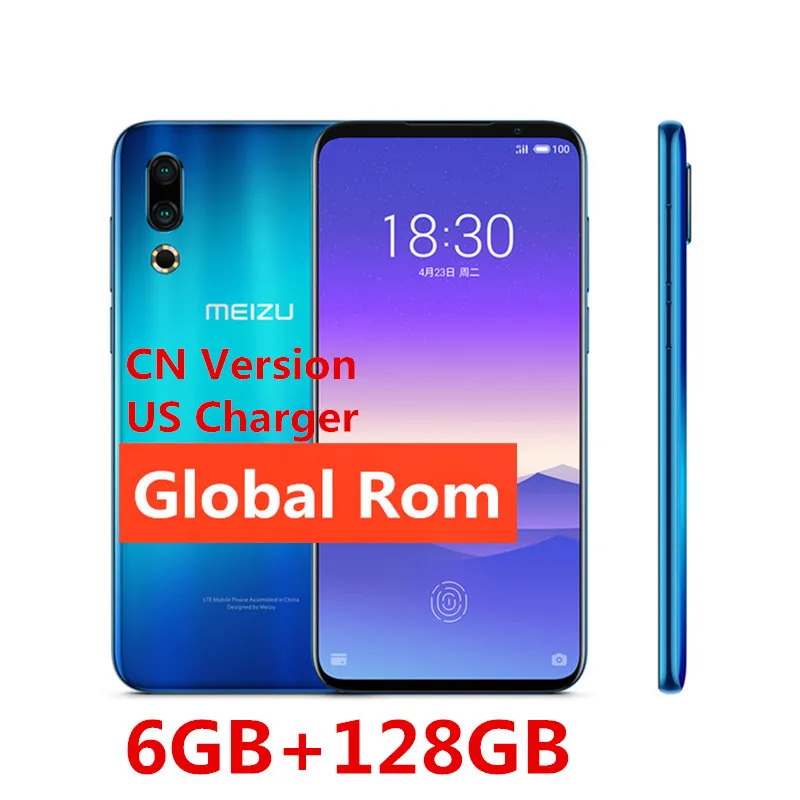 Дополнительная глобальная версия Meizu 16 s, 6 ГБ, 128 ГБ, 16 s, Смартфон Snapdragon 855, 6,15 дюйма, 48 МП, двойная камера AI, фронтальная, 20 МП, 3600 мА/ч, NFC - Цвет: 6GB 128GB Blue Cn