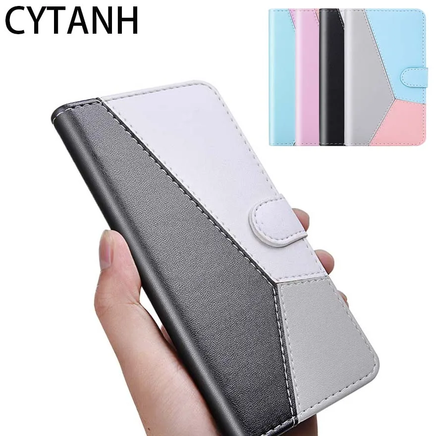 Splicing Flip Leather case For iPhone 11 XS max X 7 8 6 6s 5 5s plus pro Max Mixed Colors wallet Phone Bag | Мобильные телефоны и
