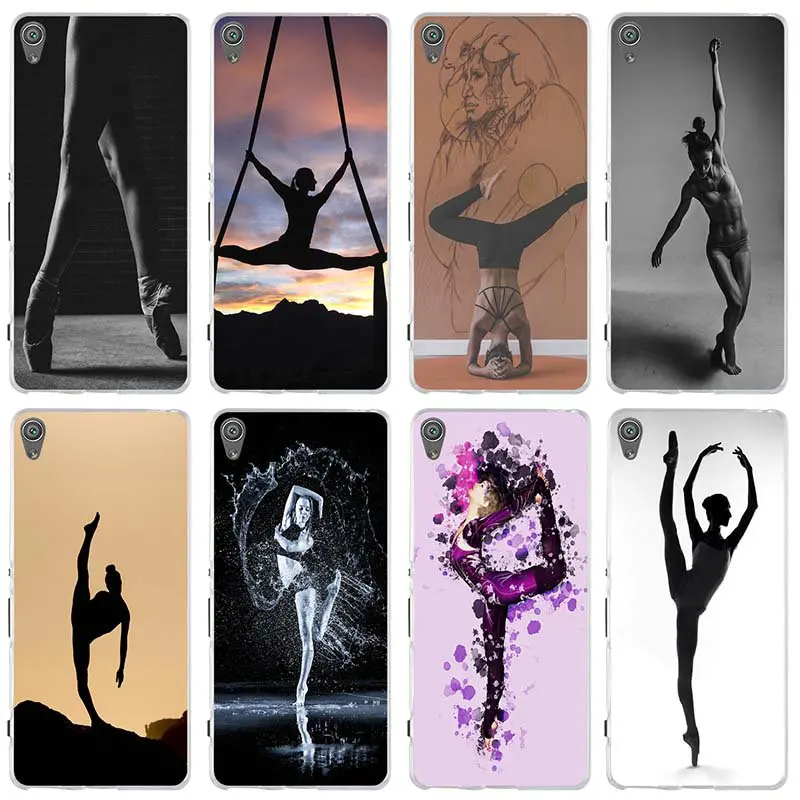 Fitness Ballet Dance Sports Silicone Soft Cover Phone Cases for Sony Xperia E3 E5 T3 M2 M4 M5 XA XZ Z Z1 Z2 Z3 Z4 Z5 Compact | Мобильные