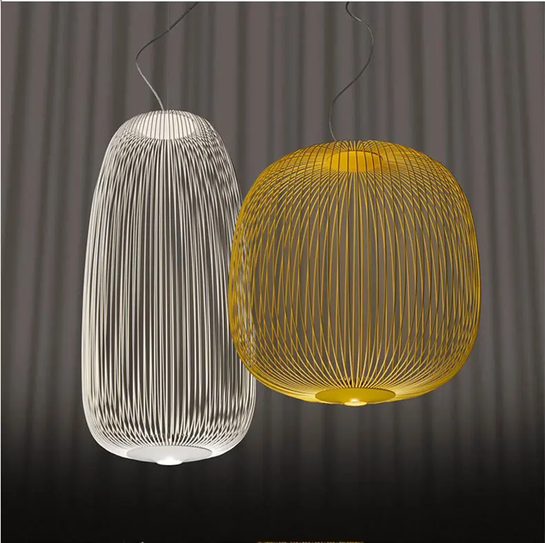 Постмодерн Nordic Birdcageg Foscarini спиц 1/2 подвесной светильник светодиодный Индивидуальные Дизайнерские Спальня Ресторан Бар Обеденная кафе