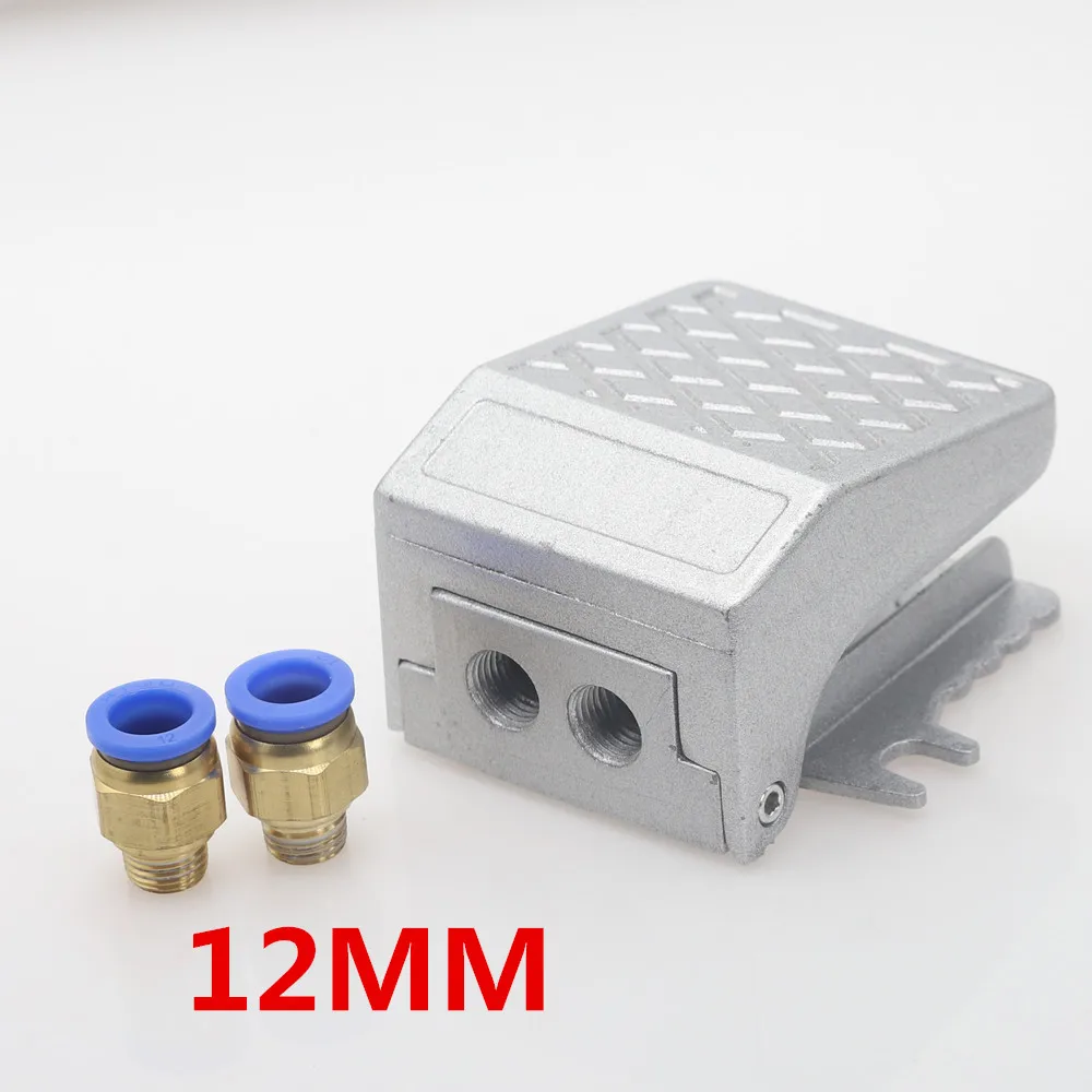 PC12mm 1 шт. сплав 1/" BSP резьбовой Воздушный Пневматический Педальный клапан ножной переключатель 2 способа 2 положения FV-02 - Цвет: PC12mm