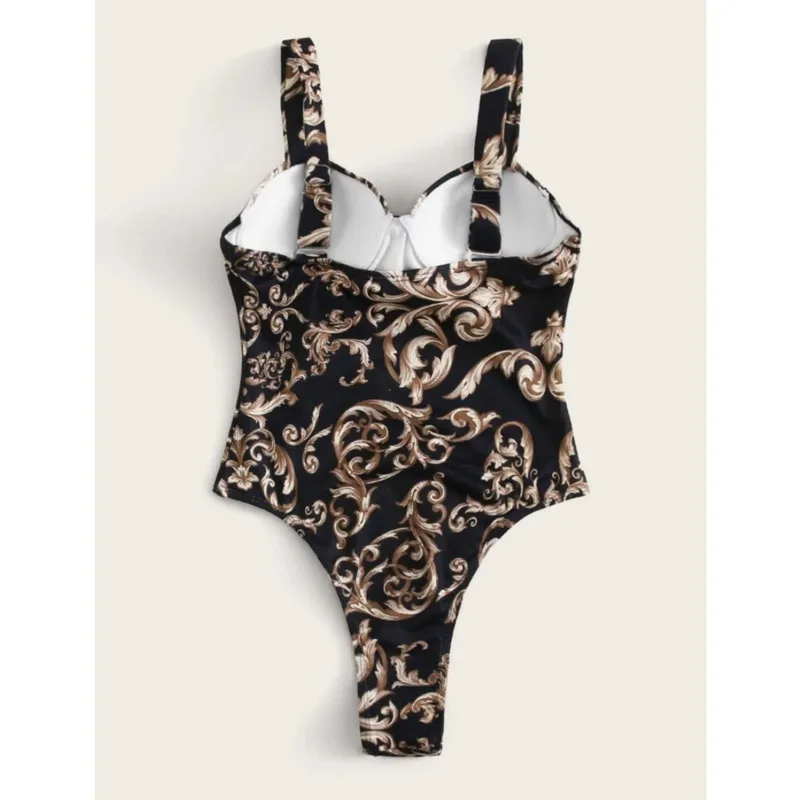 Summer Sexy Print One Piece Swimsuit Closed Female Swimwear Push Up Body Women's Swim Wear Beach Pool Bather women sport swimsuits,women bodysuits