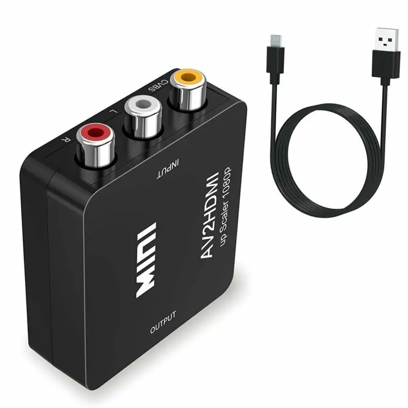 Мини AV/RCA/CVBS на hdmi-контроллер 1080P конвертер AV2HDMI видео адаптер для HD ТВ PS3 PS4 PC DVD Xbox Projecto