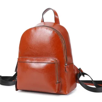 

lady daily commuter grey brown black backpack for female causal small daypack women novelty knapsack