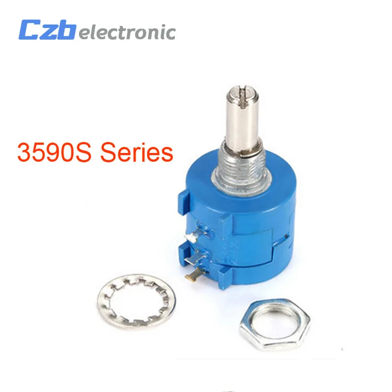 3590S 500 1K 2K 5K 10K 20K 50K 100K Ом прецизионный многооборотный потенциометр 10 кольцевой