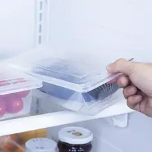 Контейнер для свежей еды коробка Кухонный Контейнер-холодильник коробка для хранения дренажная коробка съемный лоток для хранения фруктов и овощей мясо рыба