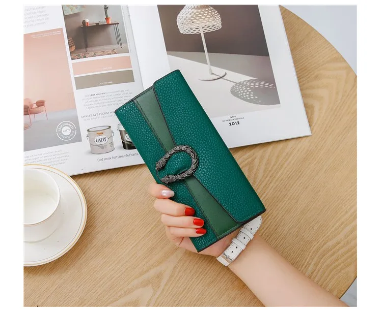 

New PU Leather long wallet mens Clutch Wallets Cartoon Purses Pattern Card Holder Small Money women Purses Slim girls Wallet