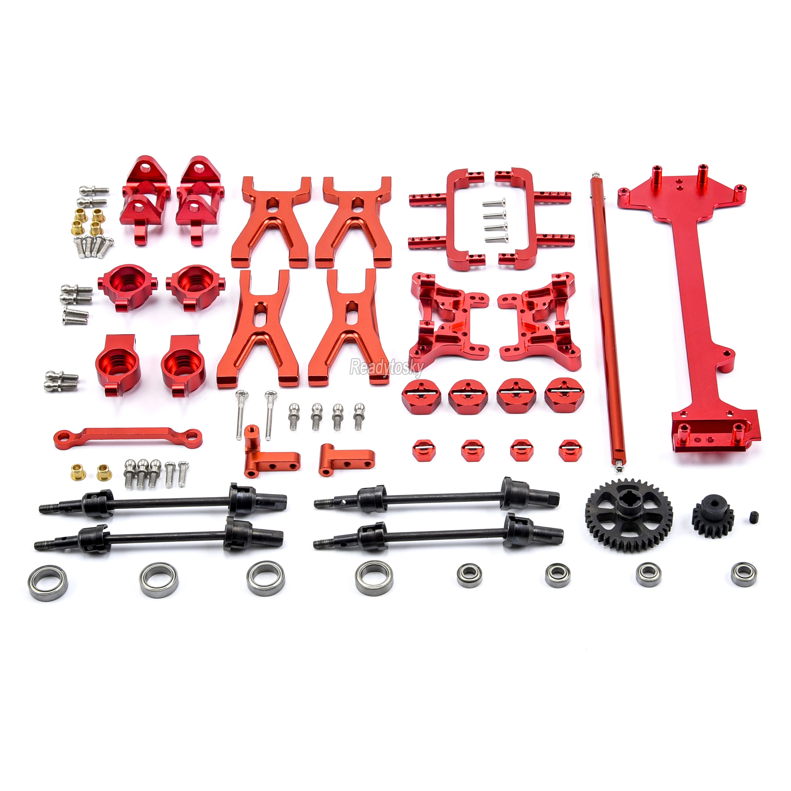 

Metal Upgrade Parts Kit for 1/18 Wltoys A959 A979 A959B A979B 4WD Electric RC Car Off-Road Buggy Hop-Up RC Car Spare Parts