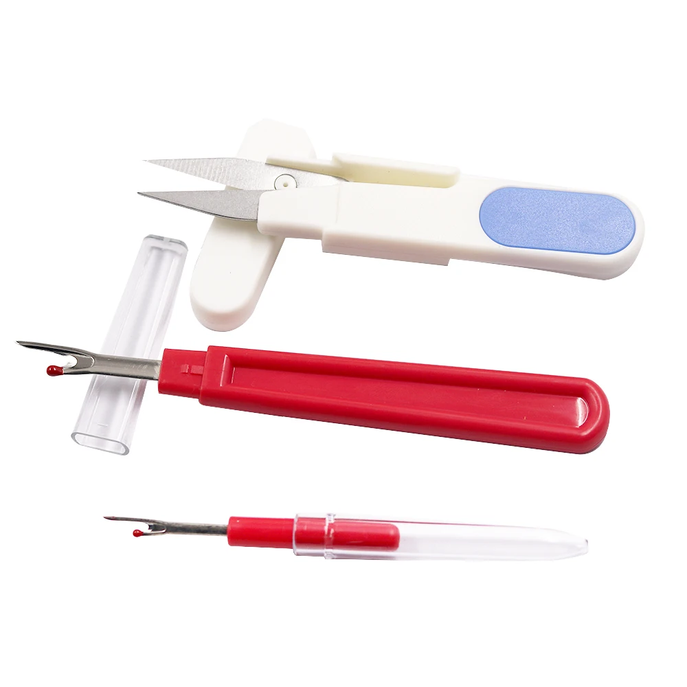 2-Pack Seam Rippers – Handy Thread Cutter Stitch Remover, Ergonomic Design, Green, 4.7 Inches