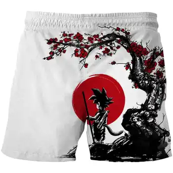 

Anime Dragon Ball 3D Printing Summer Harajuku Beach Pants Children Quick-Dry Sports Shorts Fun Black Shorts Boy Leisure Shorts