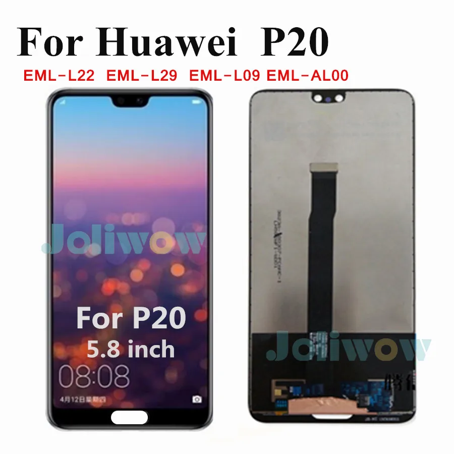 AA + качественный ЖК-дисплей для Huawei P20 с дигитайзером сенсорного экрана на