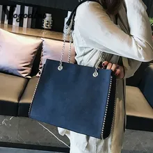 Женская сумка-тоут из искусственной замши, большие сумки с верхней ручкой, Женская Повседневная сумка через плечо, женская сумка на плечо