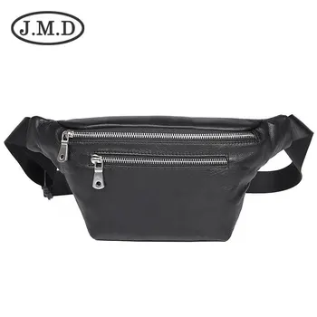 

J.M.D 2019 New Genuine Leather Purse Korean Casual Waist Bag 3015