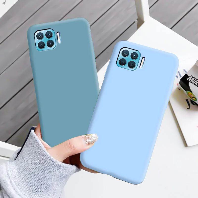 Coque de téléphone OPPO A93 en Silicone, couleur Pure, couleurs macarons, teinte bonbon, TPU souple, noir, Simple | AliExpress