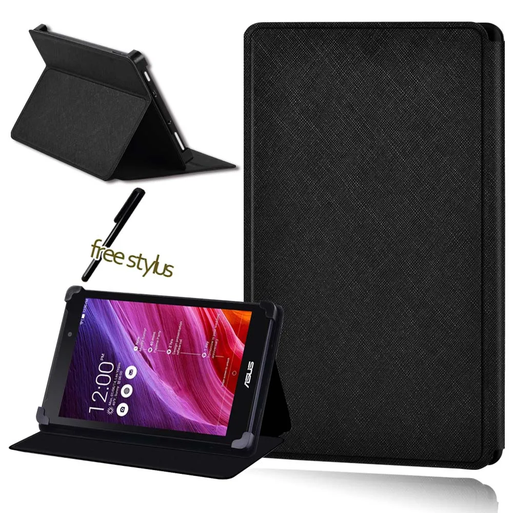 

Tablet Case For Asus MEMO Pad 7/8/10 Pu Leather Stand Tablet Protective Case Shell +Free Stylus