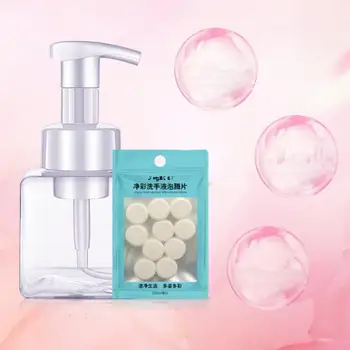 

Foam Soap Dispenser Pump Foam sub-bottle Blister Bottle Empty Plastic Travel Bottle Transparent Liquid Bottle with 10 Tablets