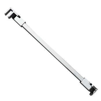 

Chrome Frameless Shower Door Fixed Wall Panel Wall-To-Glass, Glass-To-Glass Support Bar Clamp for 1/4 Inch To 3/8 Inch 10Mm Thic
