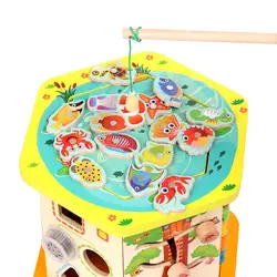 Музыкальный сундук с сокровищами Многофункциональный шестигранный бисерный браслет с бусинами-нанизывающая игрушка детская Магнитная