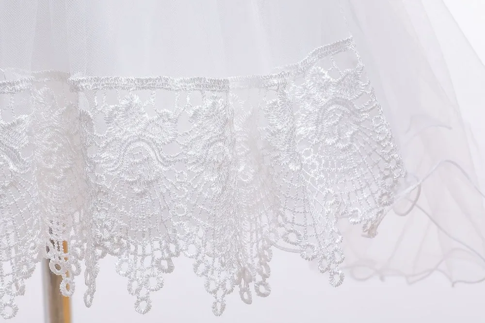 Baby Girls Dresses Applique Bead Princess Dress Toddler Girl Trailing Wedding Party Dress Birthday Ball Gown Vestidos Kids Dress (4)