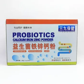 

Health Probiotics Iron Zinc Calcium Powder 60G (3G * 20 Pieces) One Product Dropshipping Box Health Care 24 Months WS