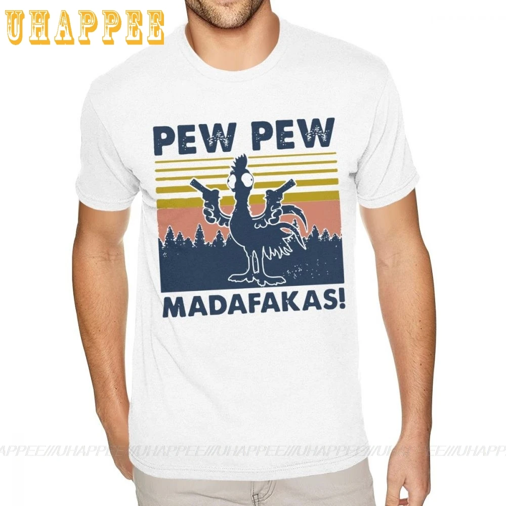 Забавные куриные пеw Pew Madafakas винтажные Ретро футболки для мужчин британский