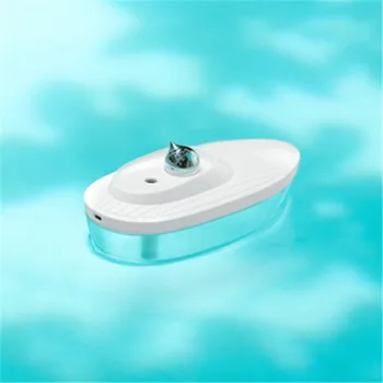 

Mini Cat Captain Air Humidifier DC5V USB Boat Shape Mist Maker 350ML Night Light Diffuser