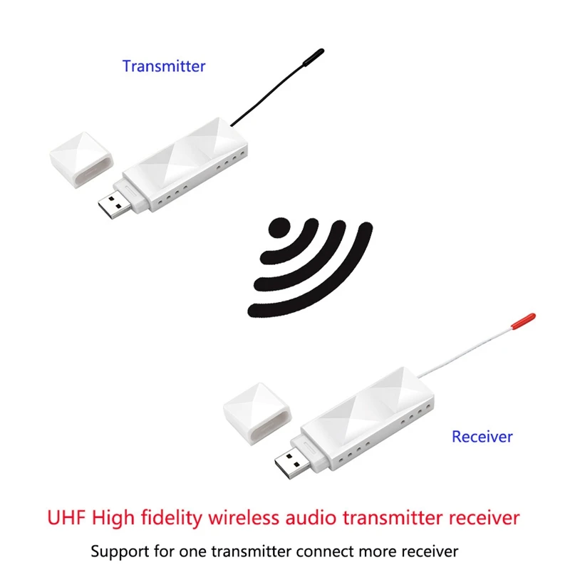Uhf Hifi беспроводной аудио цифровой передатчик приемник Dongle поддержка дальних расстояний для Hifi музыкальной системы