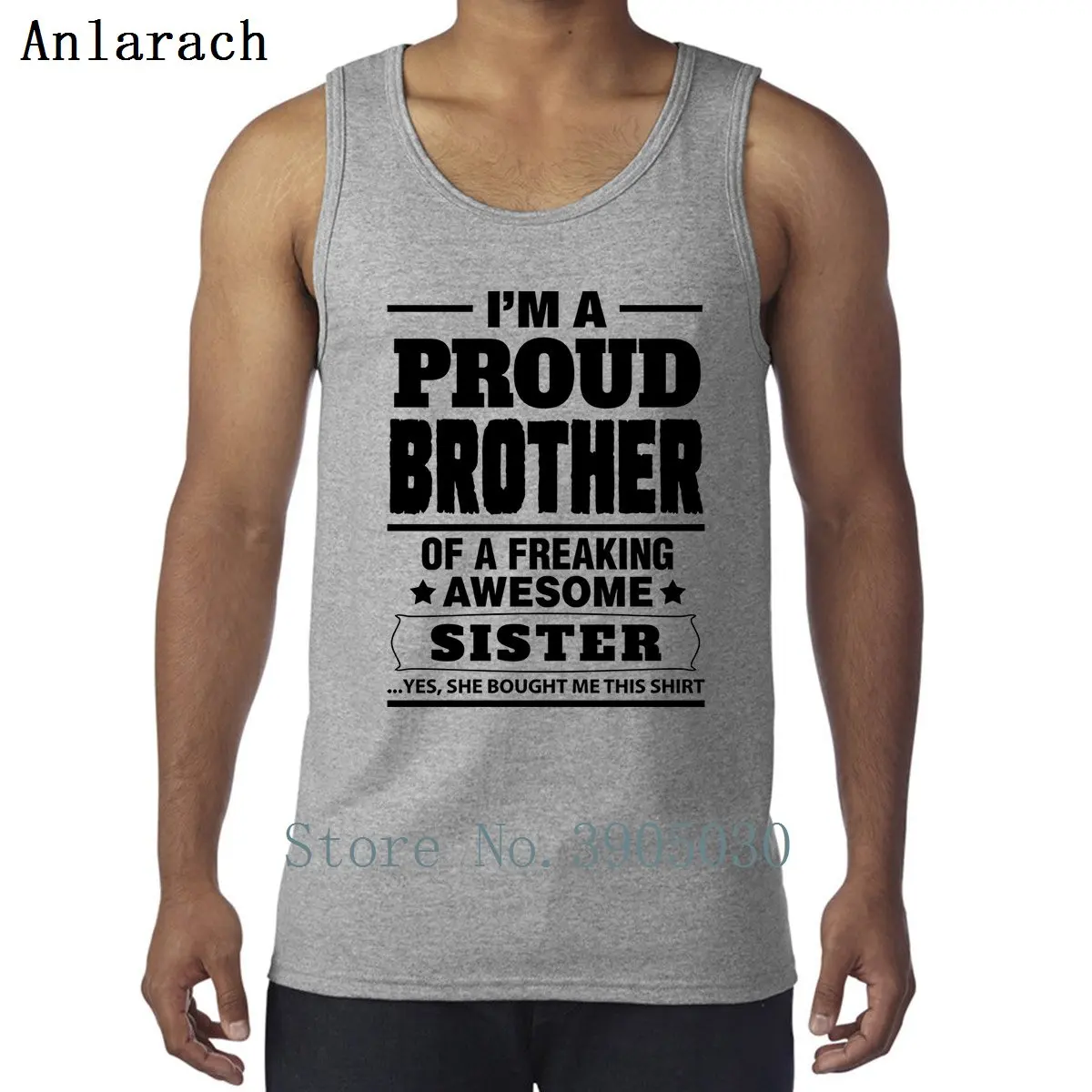 I M A Proud Brother Of A Black Awesome Sister, весенний необычный интересный жилет, майка для мужчин, самое лучшее для отдыха