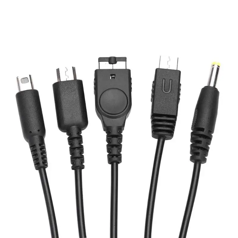 Горячая Распродажа USB кабель для зарядки Классический Тонкий 1,2 м 5 в 1 usb кабель для зарядки шнур подходит для Kind NEW 3DS XL NDSLite NDSI LL