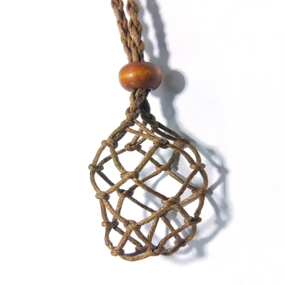 Macrame Stone Holder Necklace