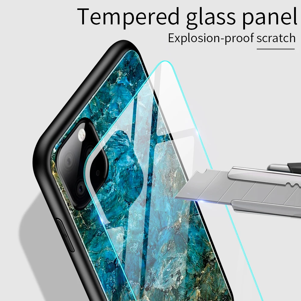 Чехол для iphone 11 Pro Max, градиентный телефонный чехол из закаленного стекла для iphone 11 Pro XR X 10 XS MAX 7 8 6 6S Plus, цветная задняя крышка