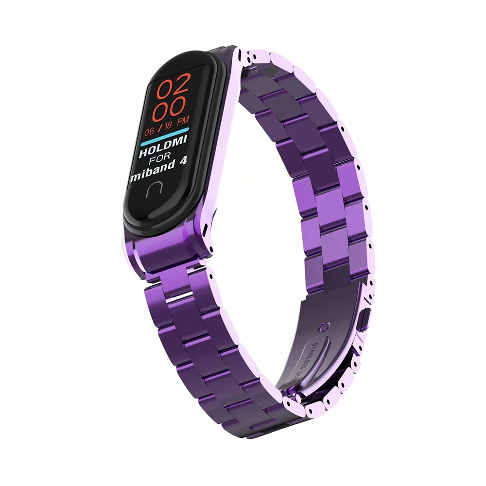 Стальной ремешок Tainless для Xiaomi Mi Band 4 металлический часов умный Браслет не Miband 3