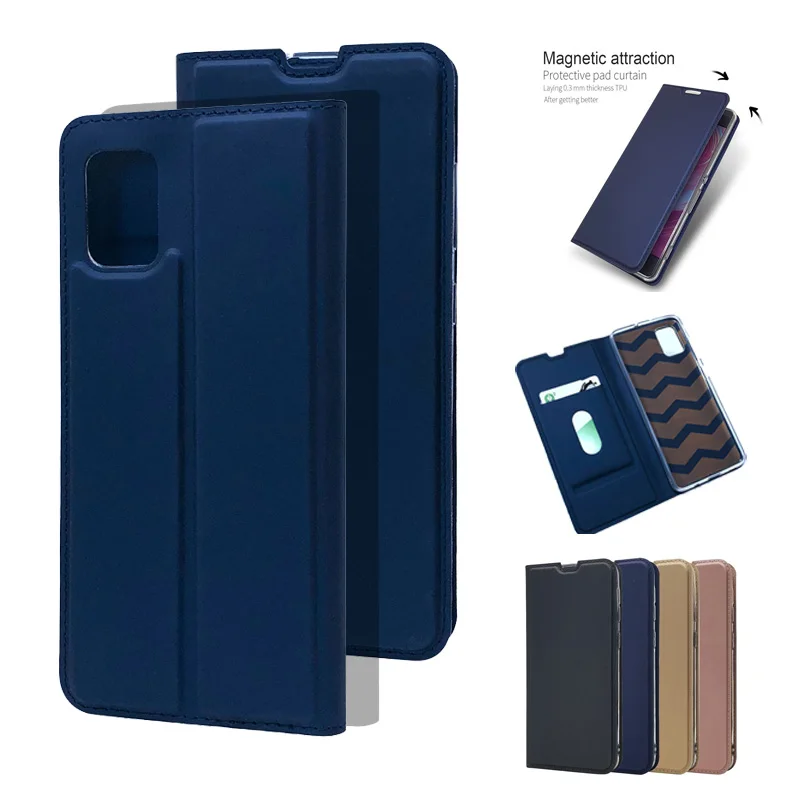 Custodia Flip Sottile Per Samsung Galaxy A21S A41 A31 A71 A51 M21 M31 M30S A12 A72 A52 5G Custodia Cover Custodia A Portafoglio Magnetica In Pelle Pu