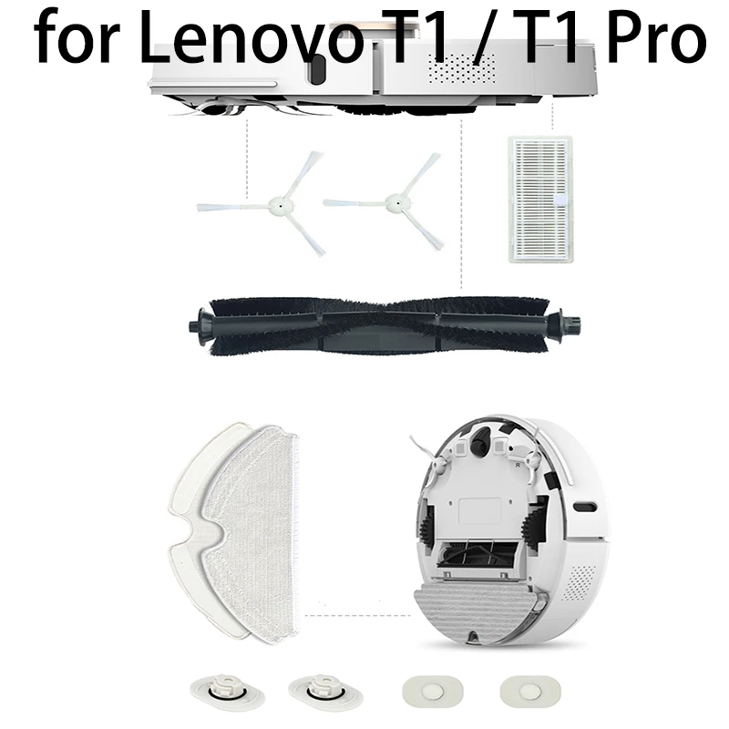 Для робота-пылесоса Lenovo T1 Pro пылесборник рулон щетка боковая швабра фильтр