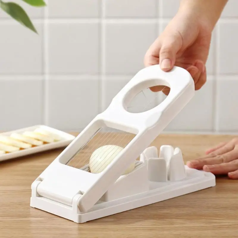 

2in1 Cut Egg Slicer Sectione Cutter Mold Multifunction Stainless Steel Fruit Slicer Flower Edges Gadgets Kitchen Tools Supplies