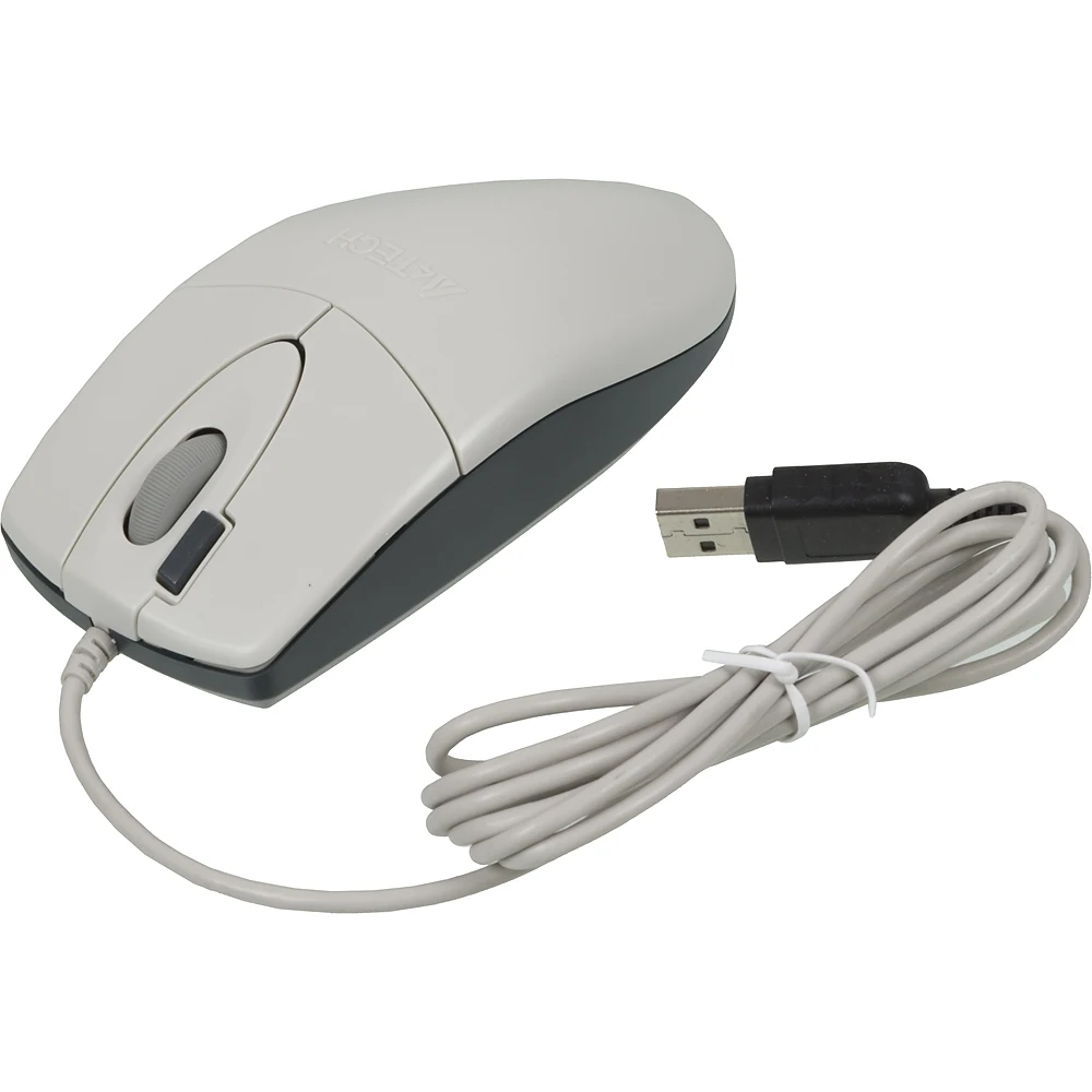 Мышь A4 OP-620D белый/синий оптическая(1000dpi) USB1.1(2but