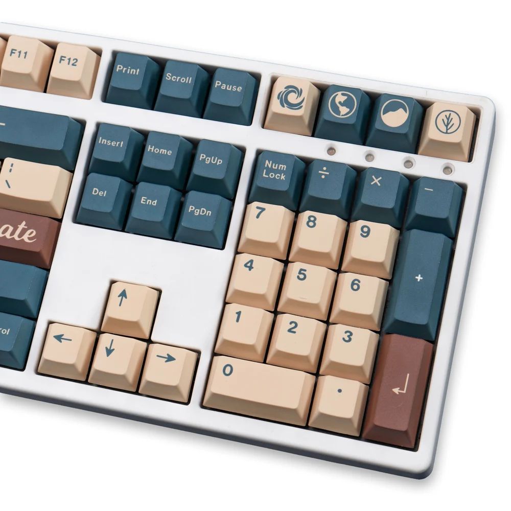 DYE-SUB, Inglês Keycaps para teclado mecânico, 61, 64, 68, 75, 84, 87 Layout