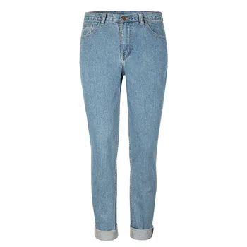 

Women's High Waist Jeans Pants Fashion Plus Size Loose Straight Casual Mom Jeans Harem Pants