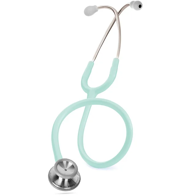 Spirit Medical Double-sided Stainless Steel Dual Head Stethoscope Deluxe Series Stetoskop For Medical Instruments - Цвет: Sparent green