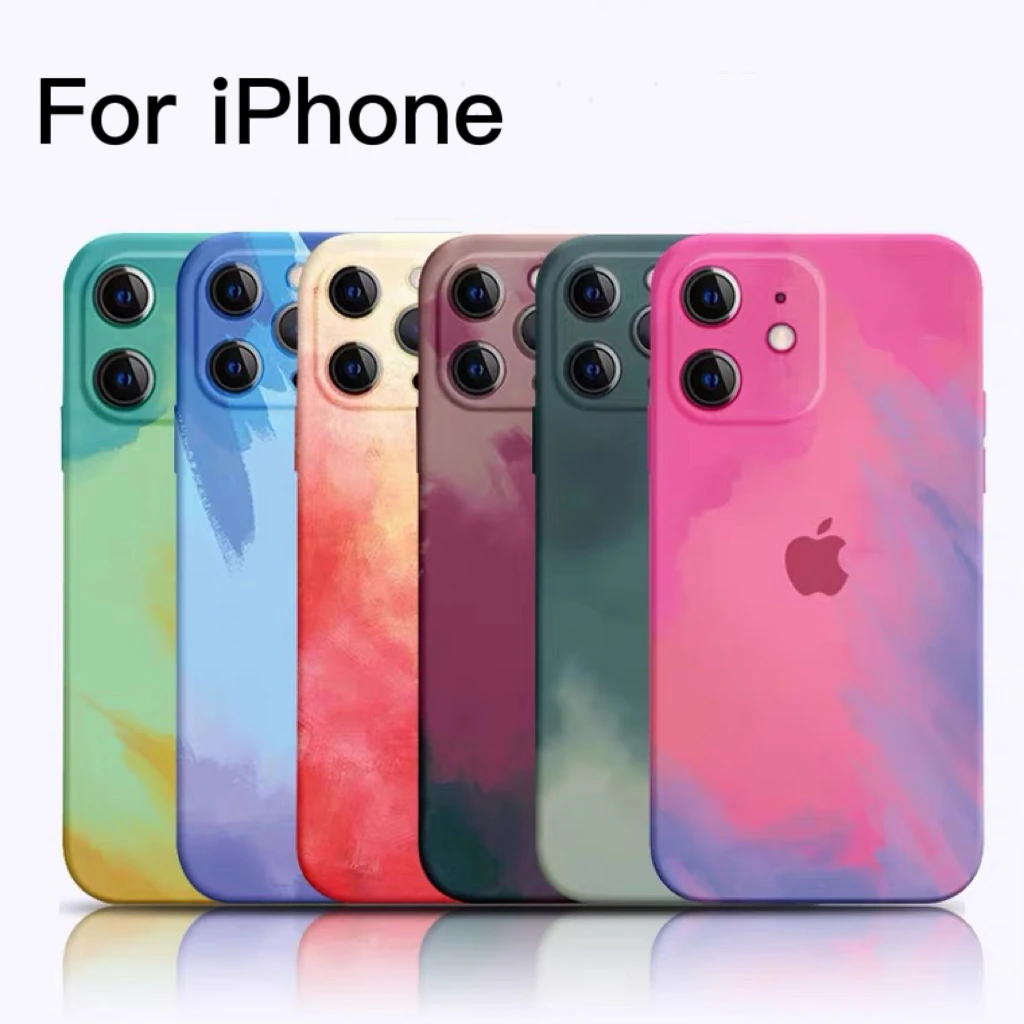 Акварель Масло принтом с подставкой откидной крышкой для чехол на айфон 11 12 pro xs Max