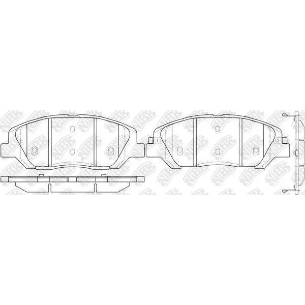 Колодки тормозные HYUNDAI SANTA FE (CM)/(SM) 05-/KIA SORENTO (XM) 09- передние NIBK PN0446 | Автомобили и