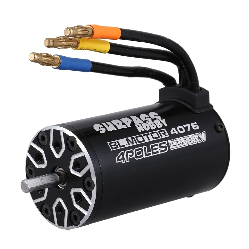 SURPASS HOBBY 2 шт. 4P бесщеточный двигатель для 1/8 RC: 1 шт. 4076 2250KV запчасти для грузовиков с 1 шт. 4068 2650KV Racing C