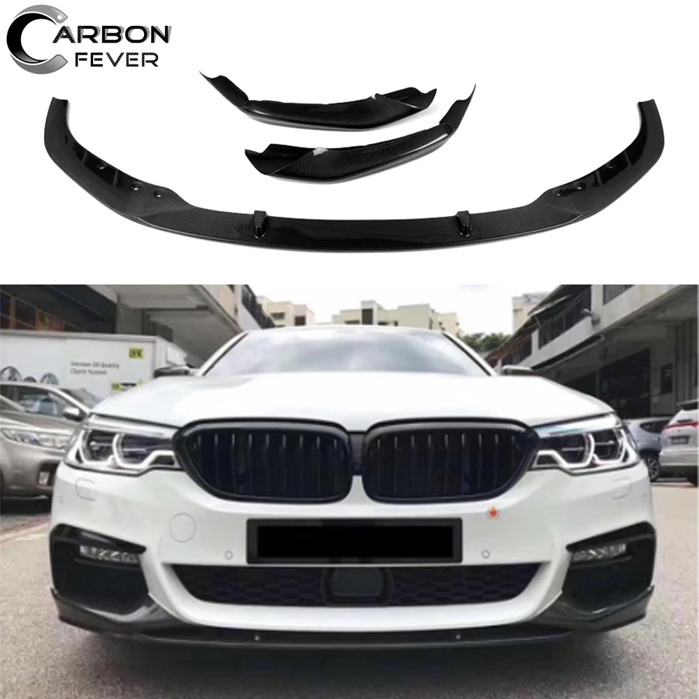 

G30 MP Styling Carbon Fiber Front Bumper Lip With Side Splitter for BMW G30 G31 528i 530i 540i with M Package